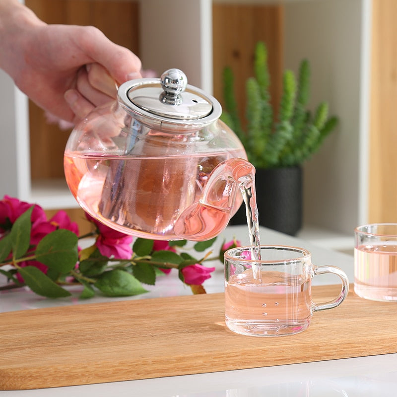 Glass Tea Pot and Cup set